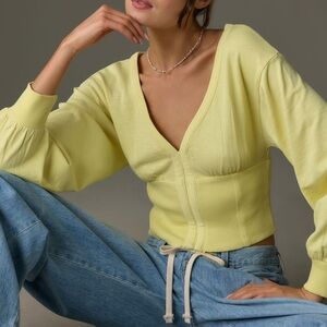 NWT pilcro long sleeve cropped sweatshirt